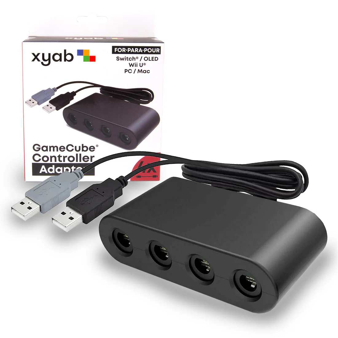 XYAB GameCube® Controller Adapter For Switch/ Wii U/ PC