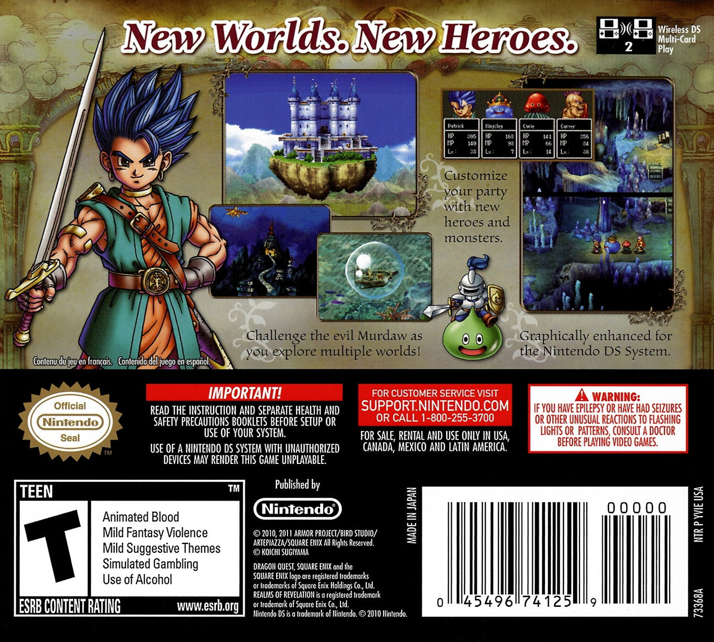 Dragon Quest VI: Realms of Revelation Nintendo DS