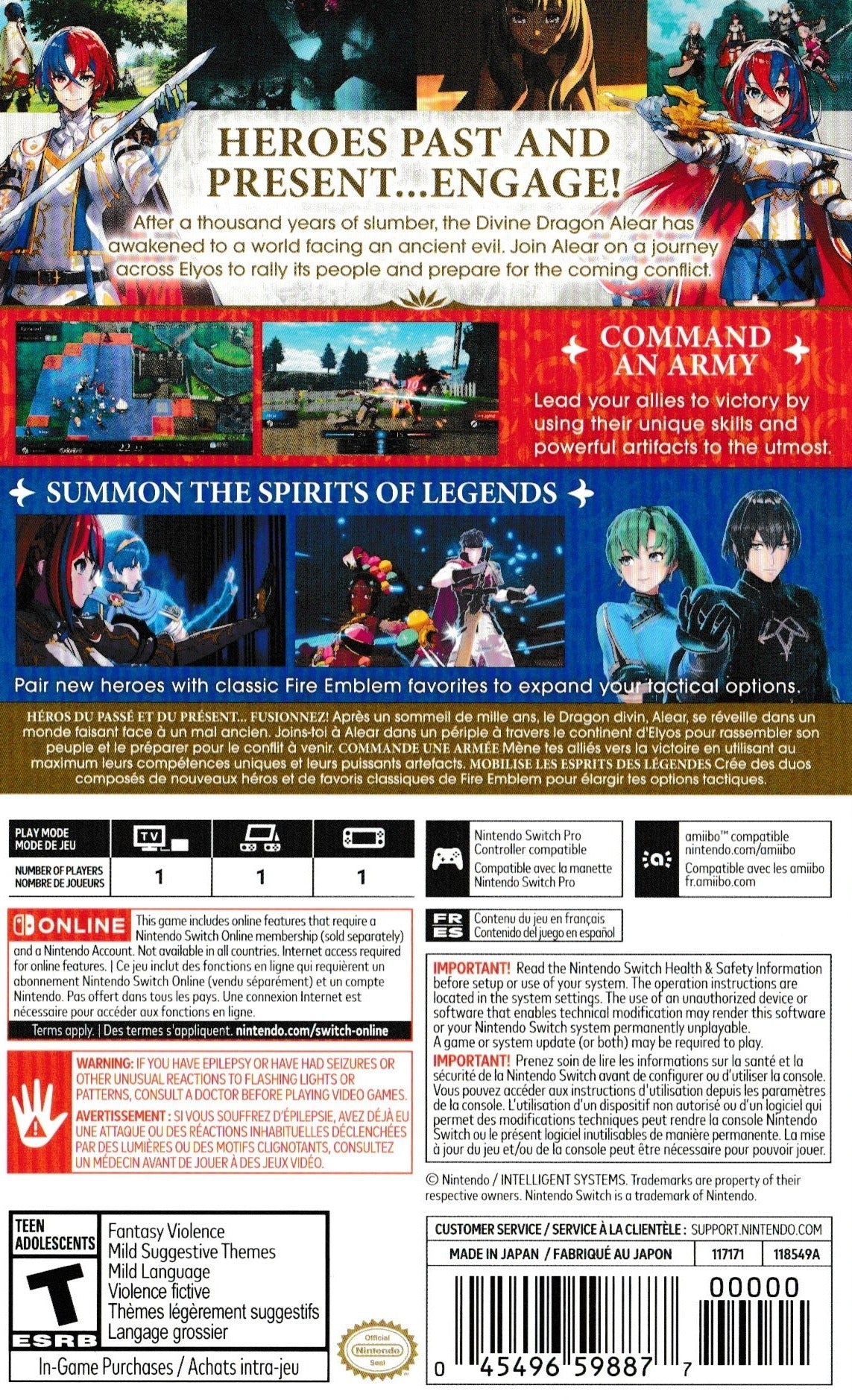 Fire Emblem Engage Nintendo Switch