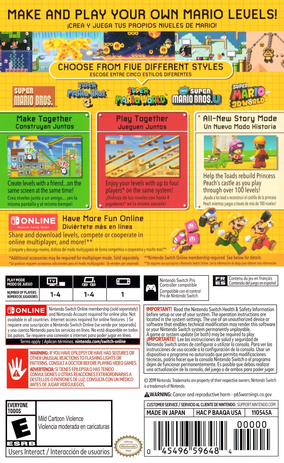 Super Mario Maker 2 Nintendo Switch