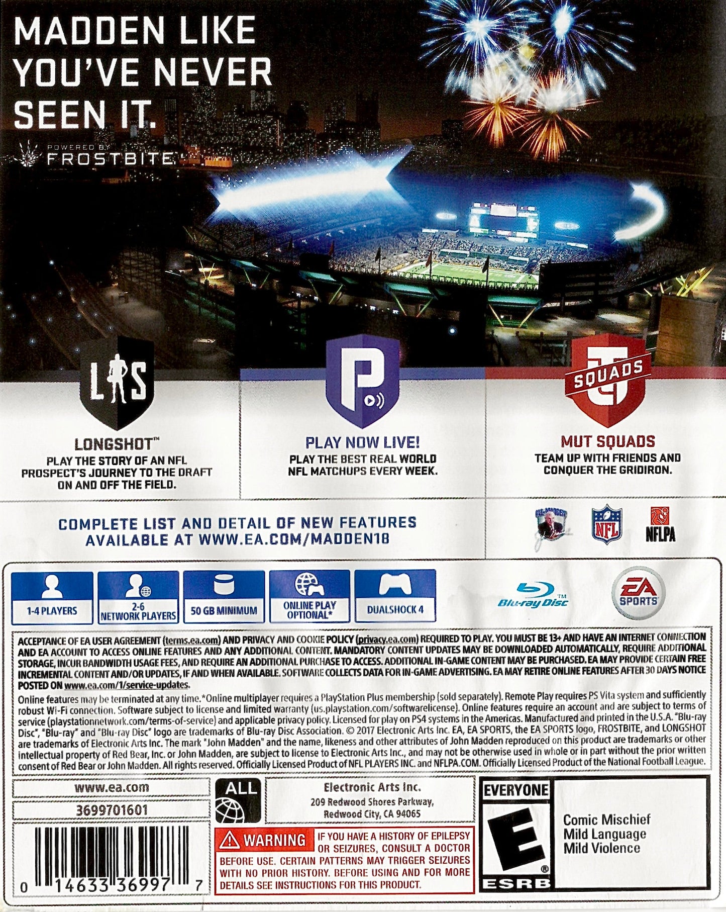 Madden NFL 18 Playstation 4