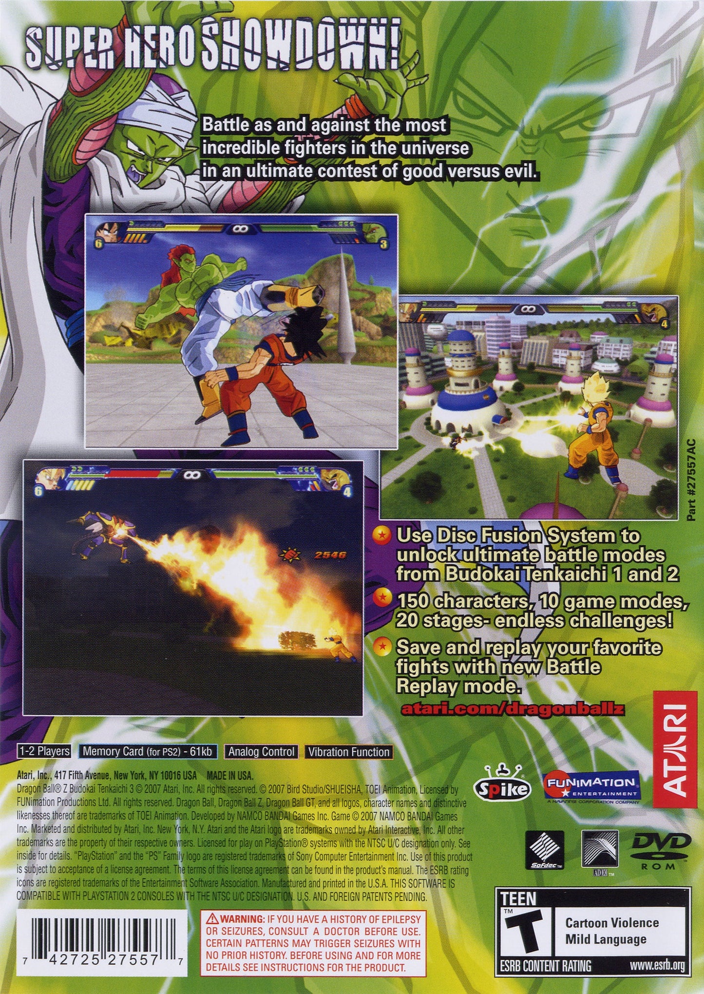 Dragon Ball Z Budokai Tenkaichi 3 Playstation 2