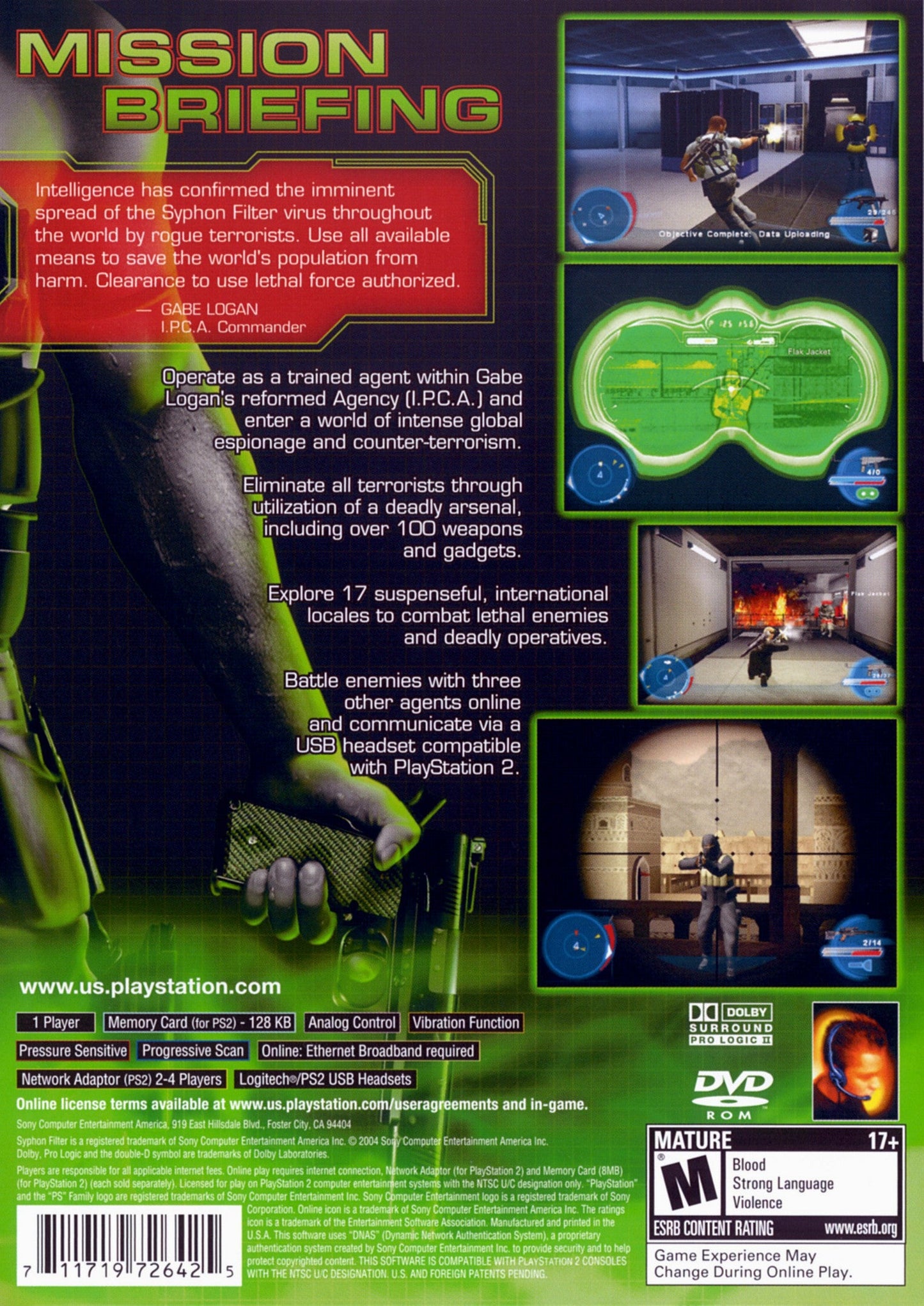 Syphon Filter Omega Strain Playstation 2
