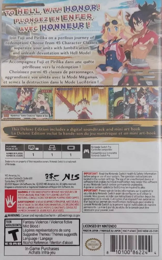 Disgaea 7: Vows of the Virtueless: Deluxe Edition Nintendo Switch
