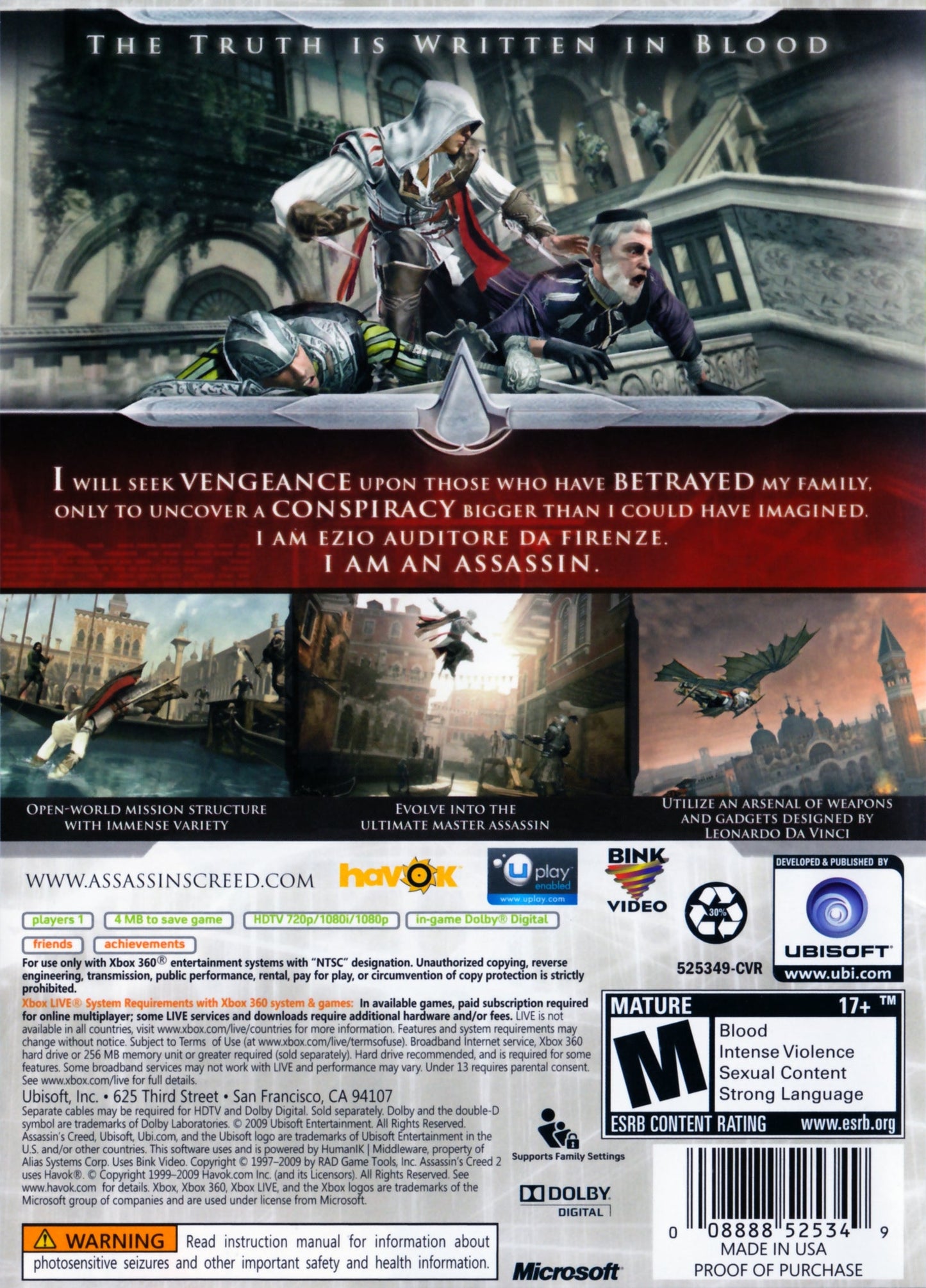 Assassin's Creed II Xbox 360