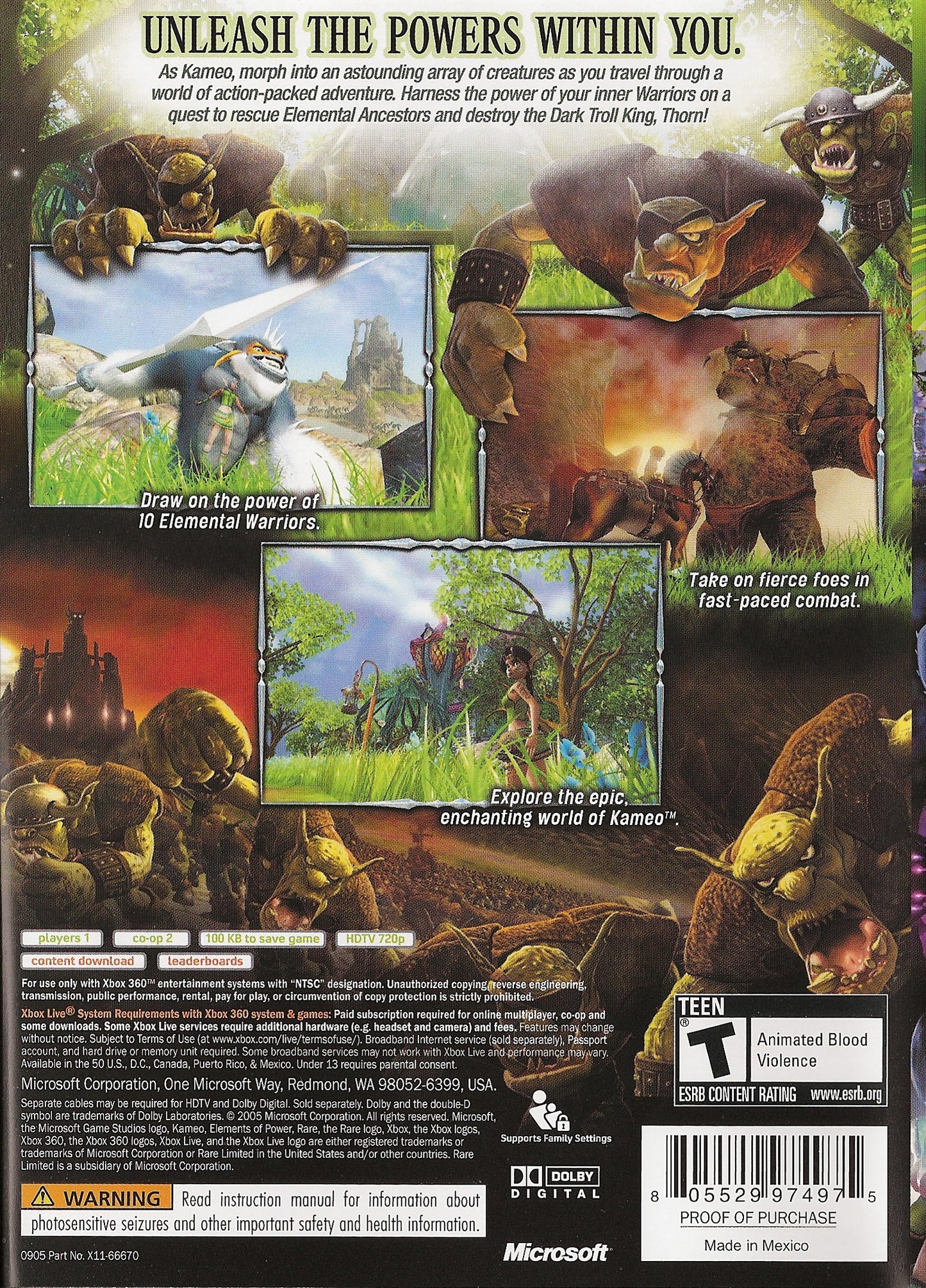 Kameo Elements Of Power Xbox 360