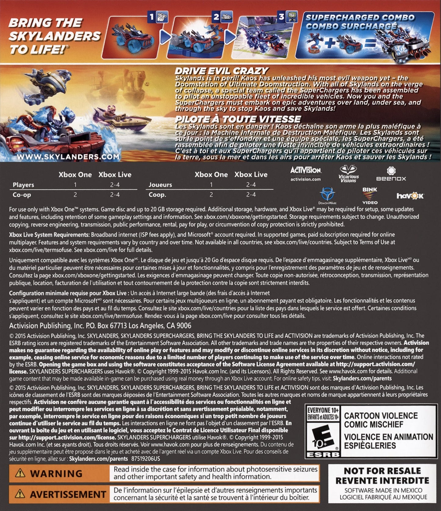 Skylanders Superchargers Xbox One