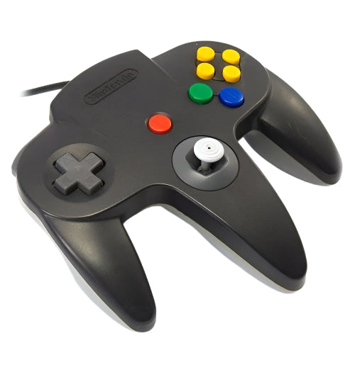 Black And Gray N64 Controller Nintendo 64