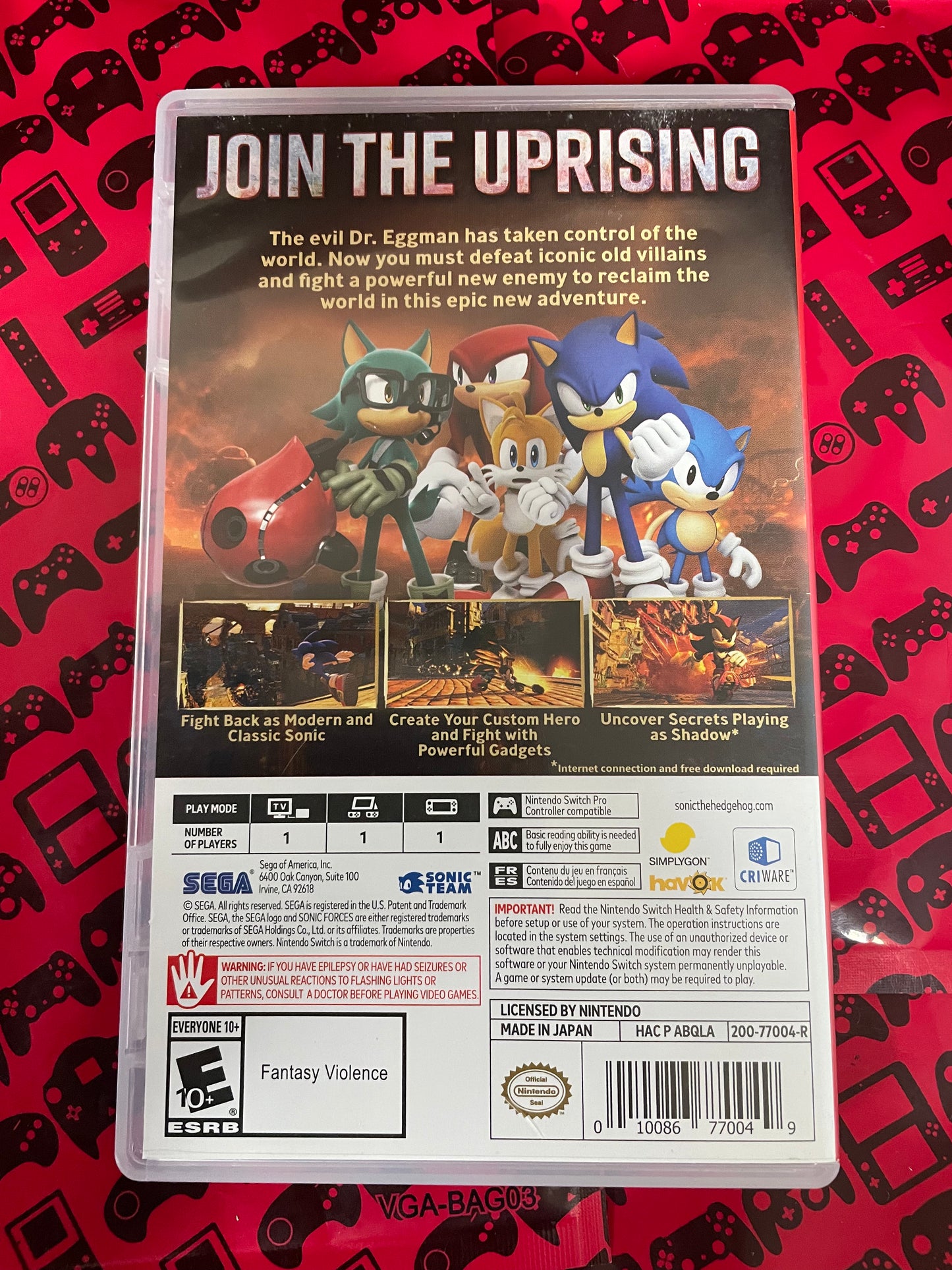 Sonic Forces Nintendo Switch