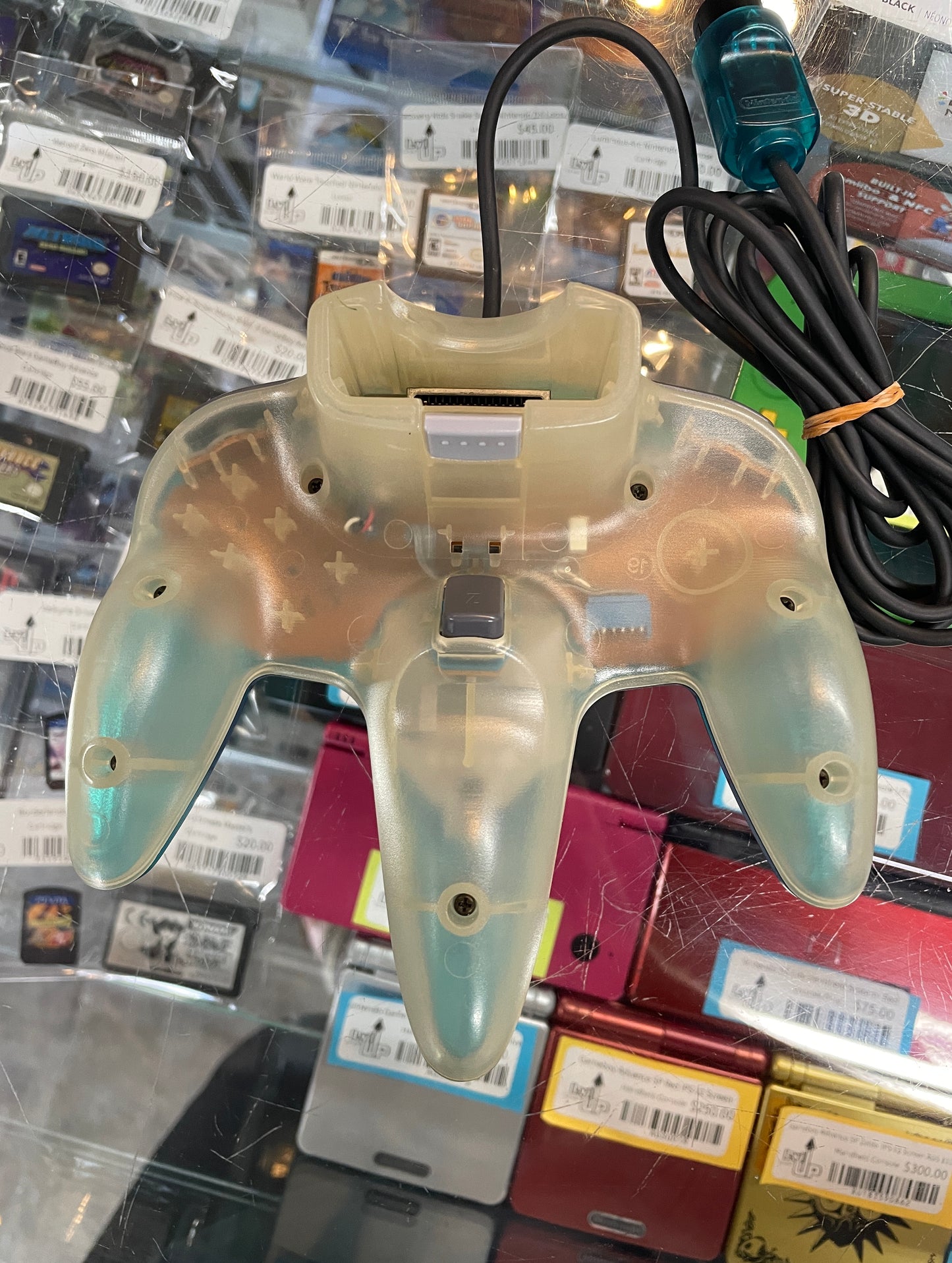 Ice Blue & Clear White Nintendo 64 System JP Nintendo 64