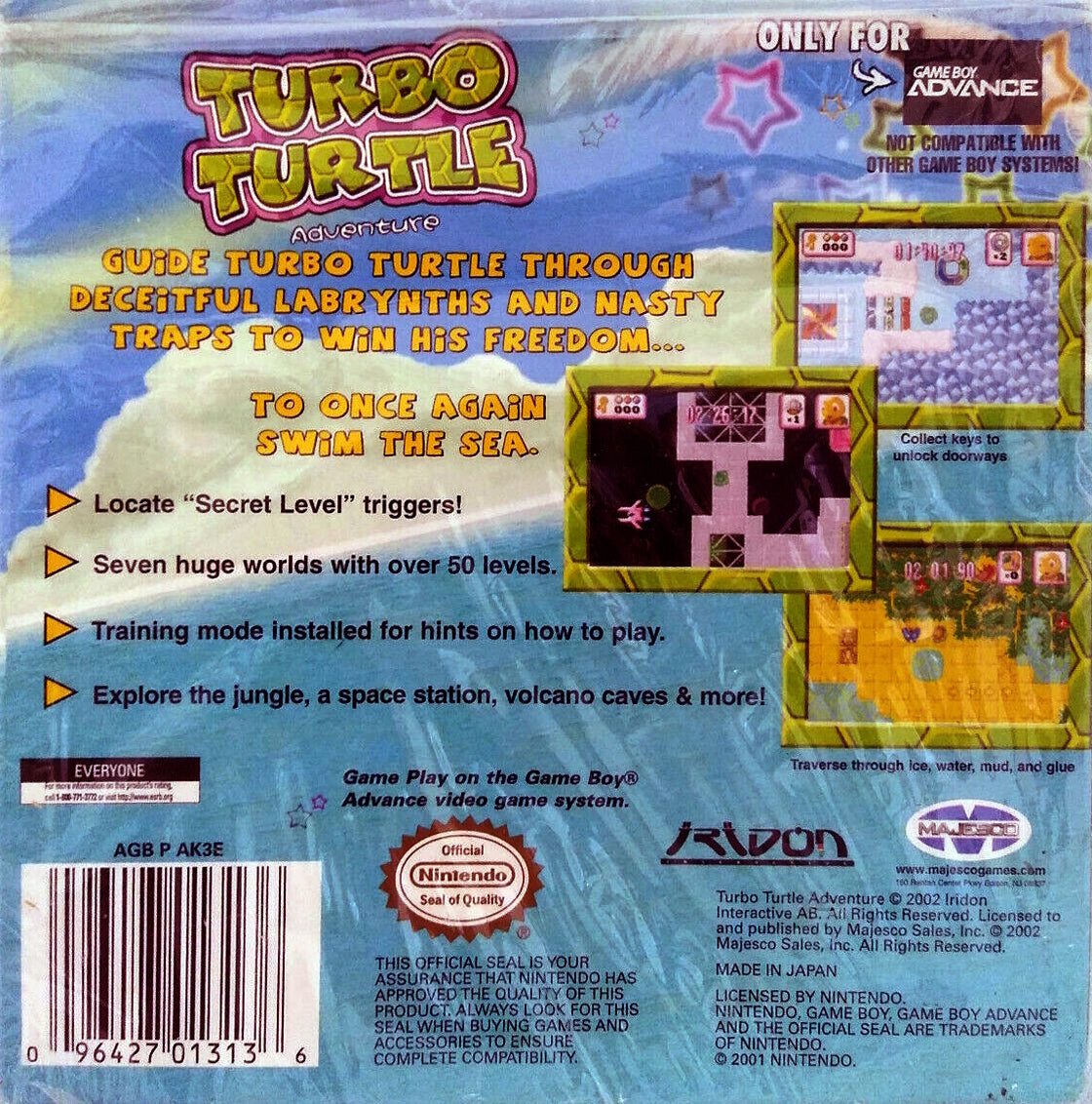 Turbo Turtle Adventure GameBoy Advance
