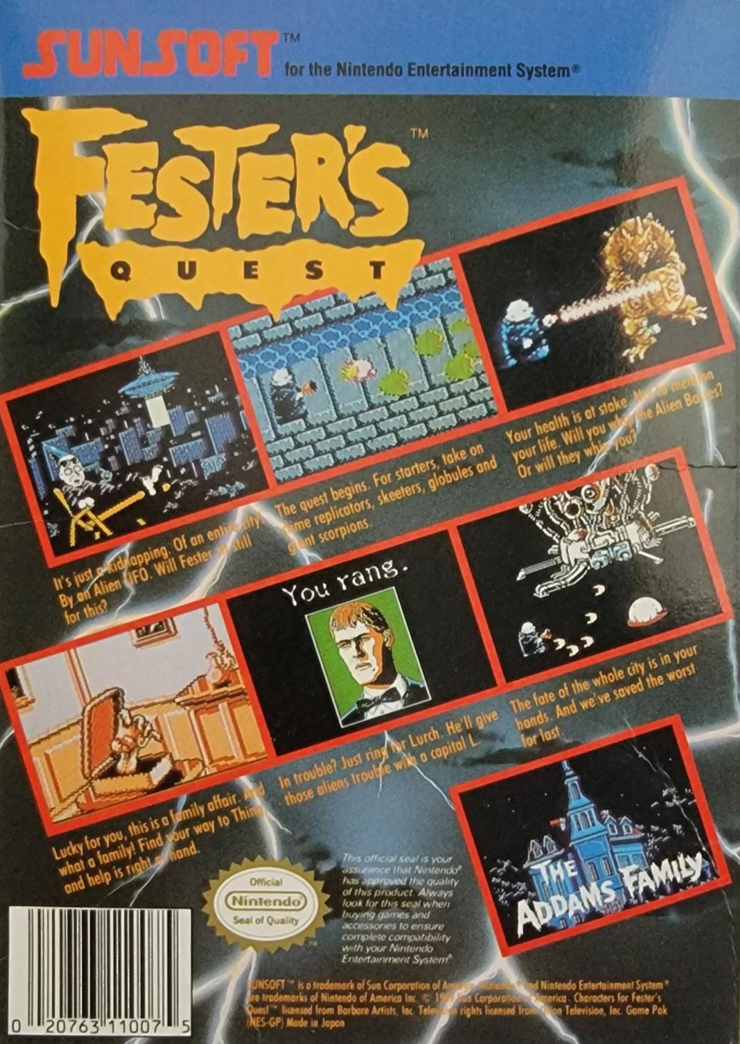 Fester's Quest NES