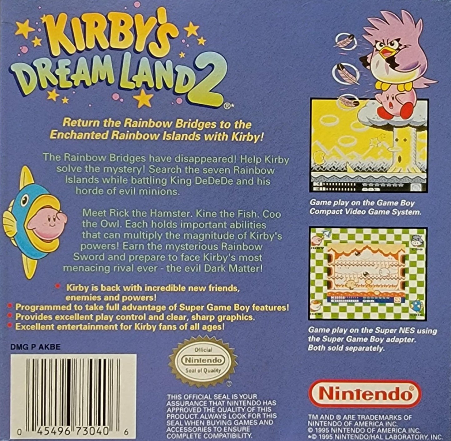 Kirby's Dream Land 2 GameBoy