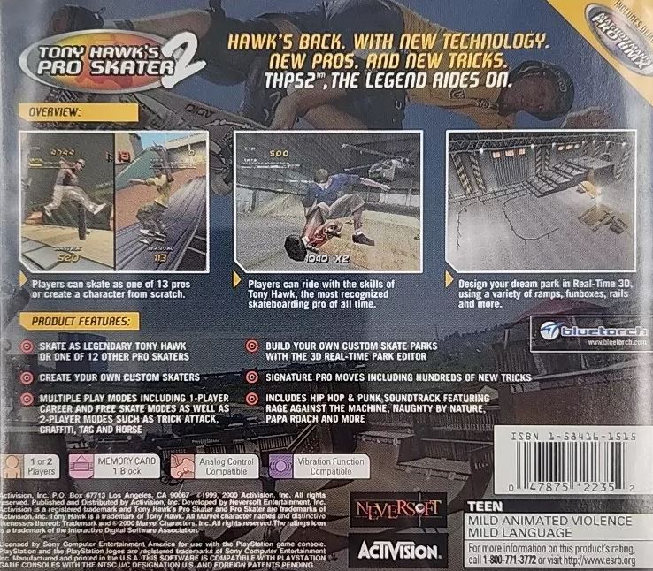 Tony Hawk 2 Playstation