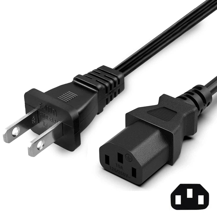 XYAB Universal Power Cable 2 Prong Playstation 3 Xbox 360