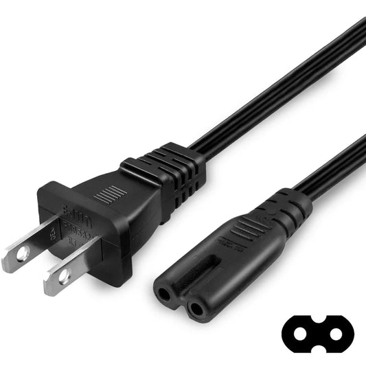 Figure 8 6ft Two Prong Power Cable Playstation 2