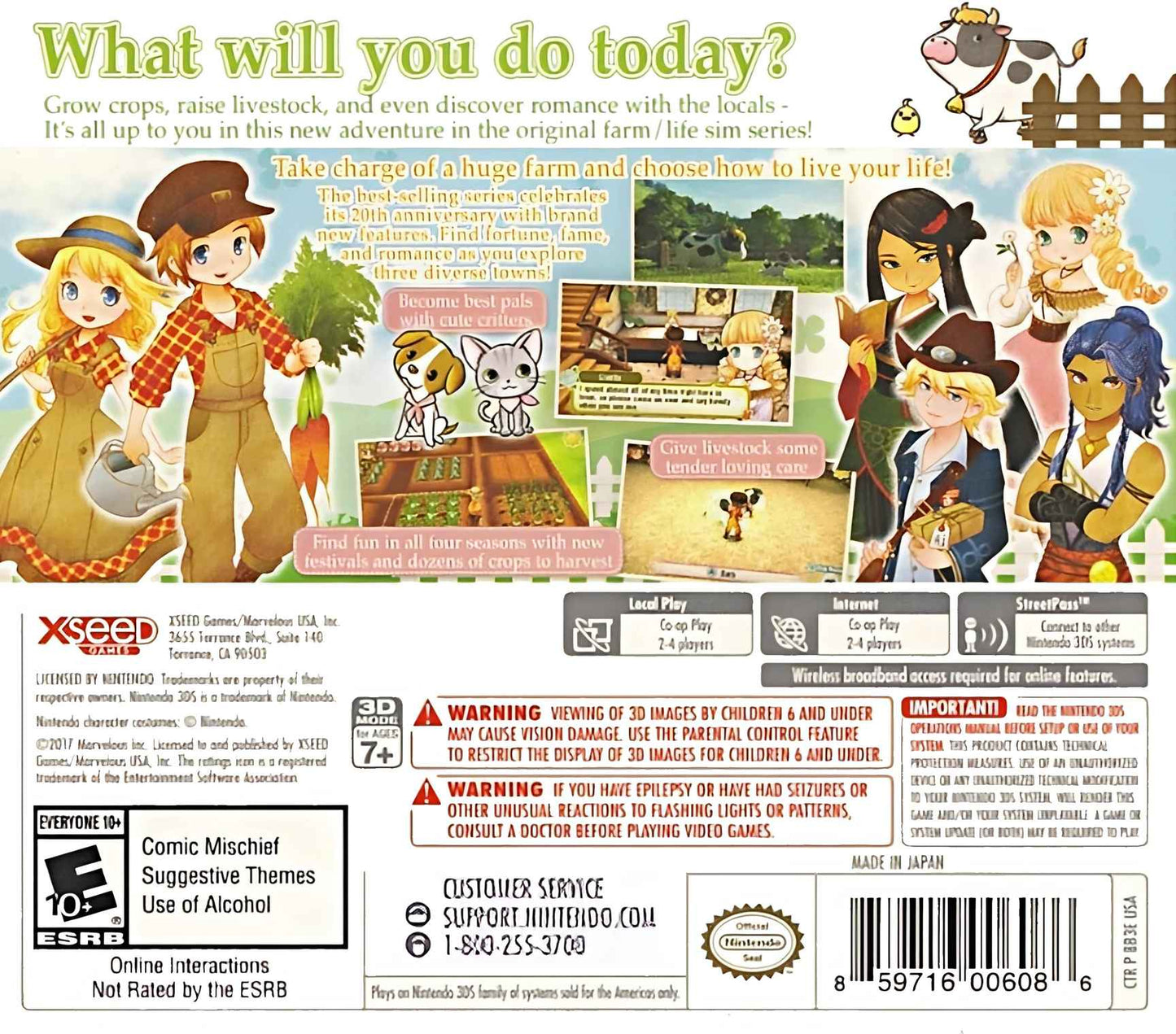 Story of Seasons: Trio of Towns Nintendo 3DS