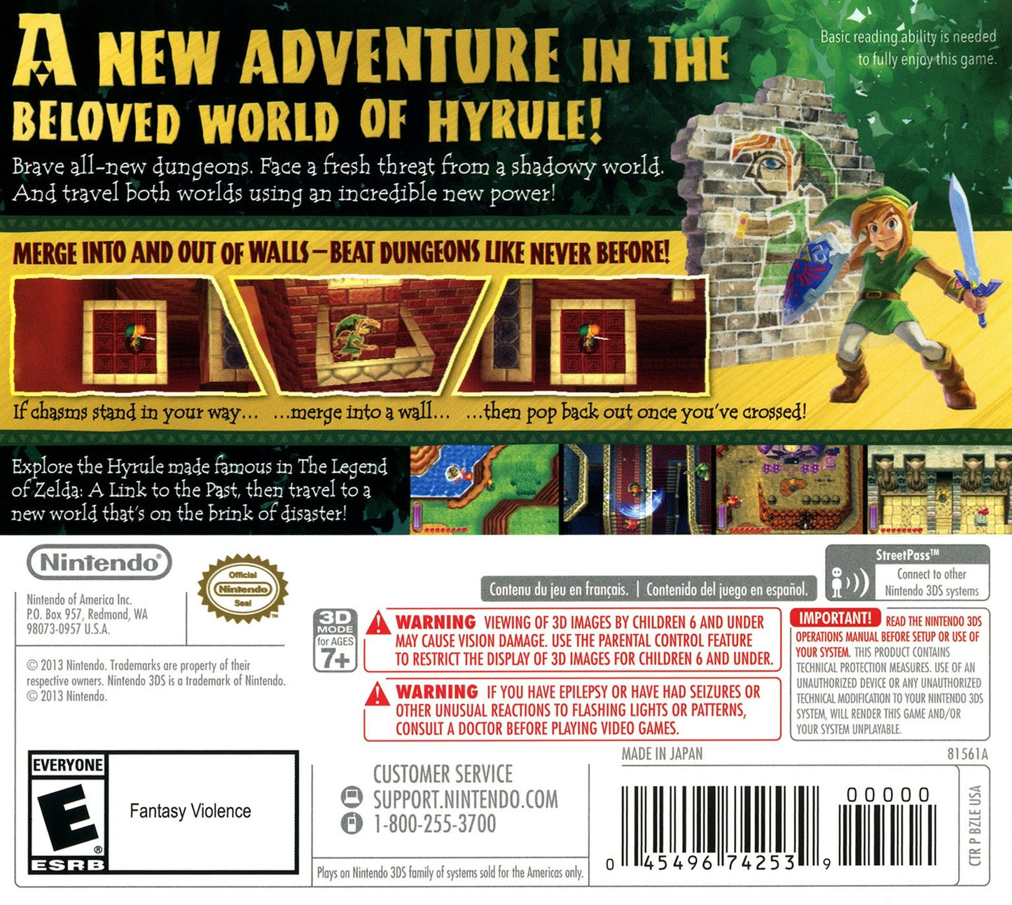 Zelda A Link Between Worlds Nintendo 3DS