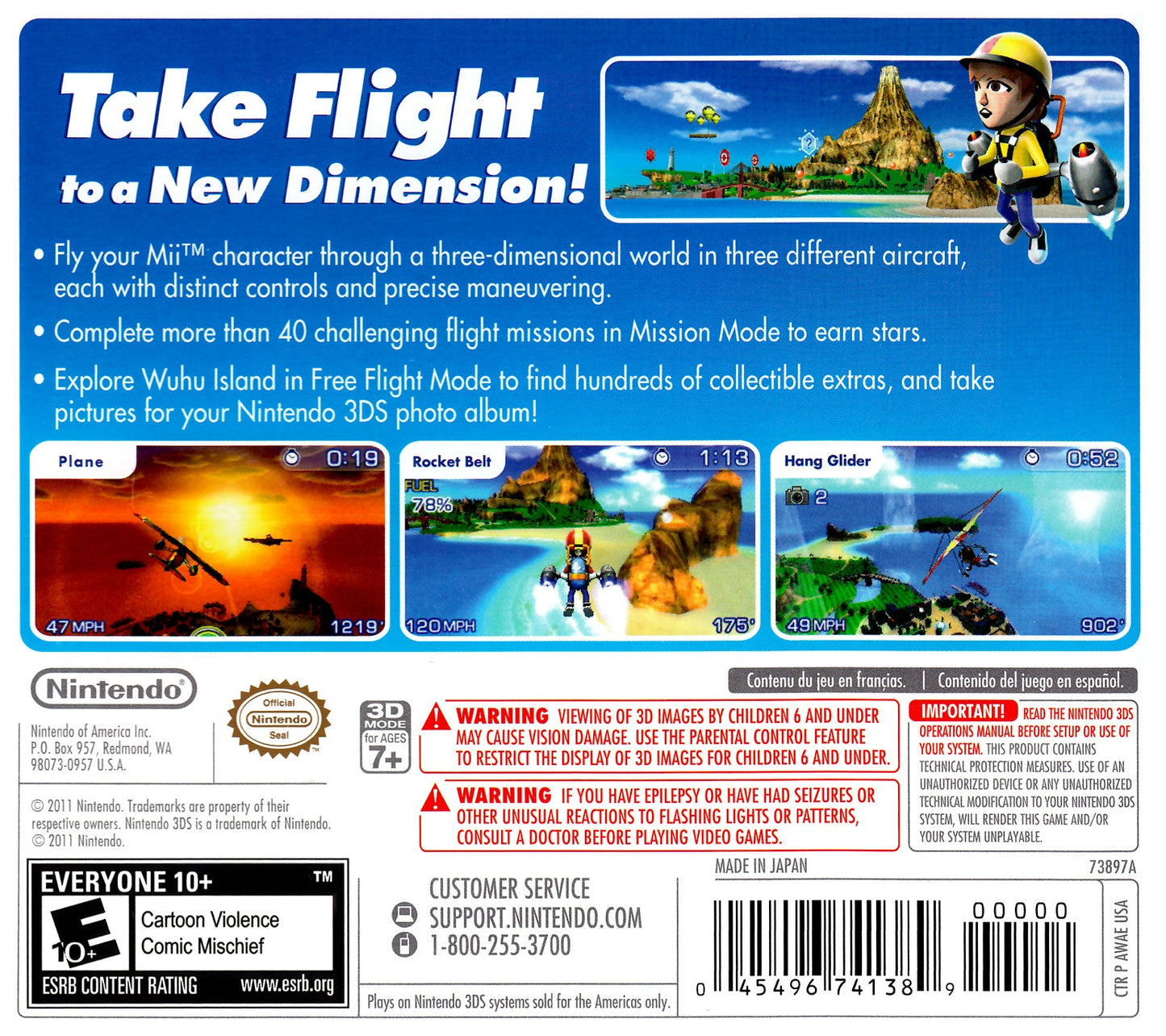 PilotWings Resort Nintendo 3DS