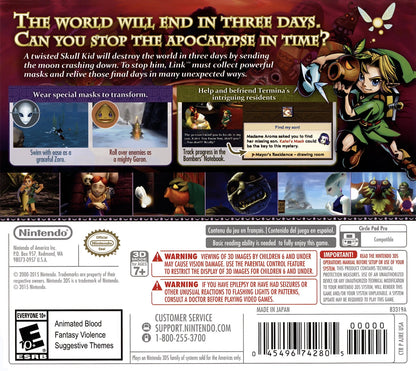 Zelda Majora's Mask 3D Nintendo 3DS