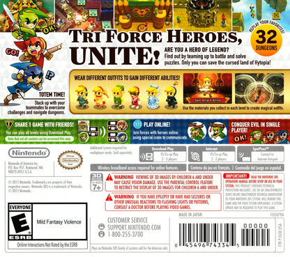 Zelda Tri Force Heroes Nintendo 3DS