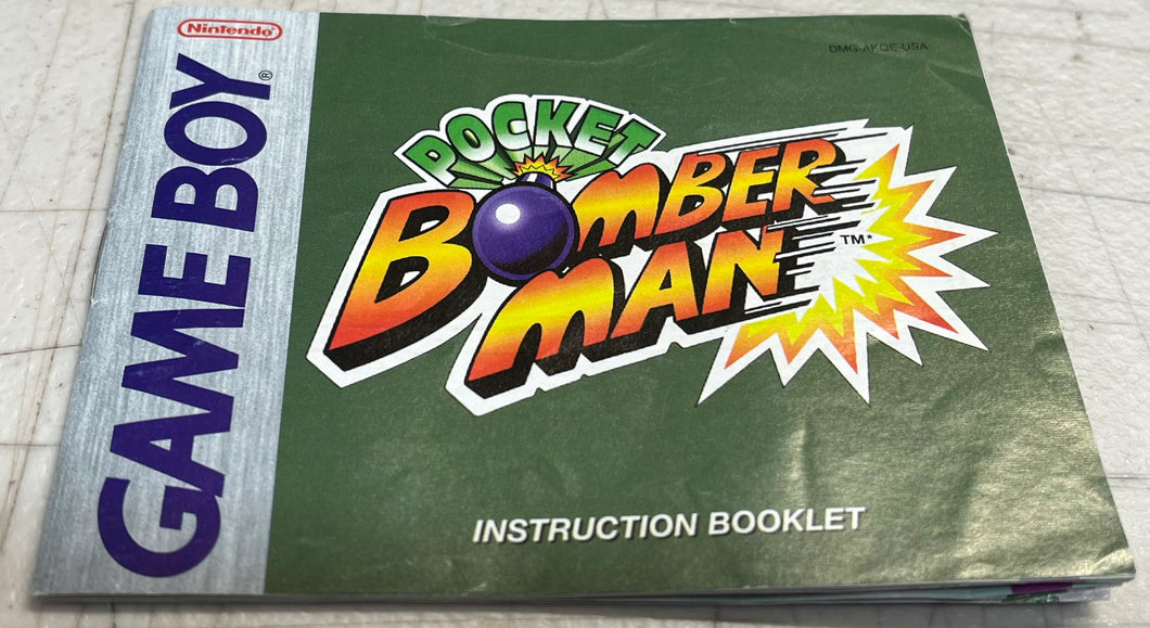Bomberman Pocket GameBoy Color Manual