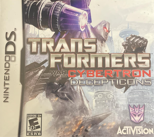 Transformers War of cybertron Decepticons Nintendo DS