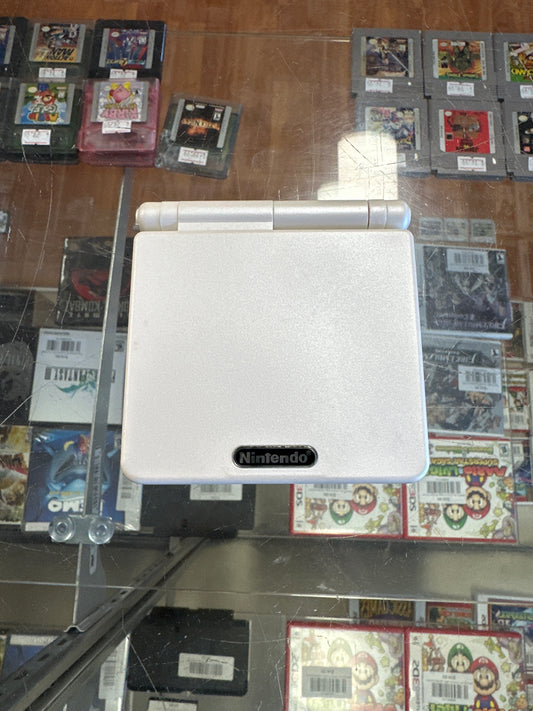 White Shell-Replaced IPS Modded Gameboy Advance SP