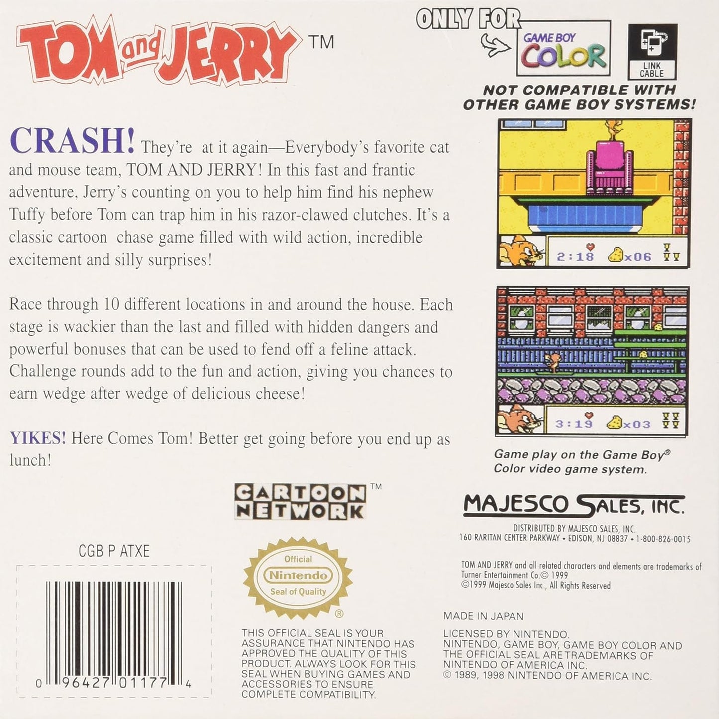 Tom And Jerry GameBoy Color