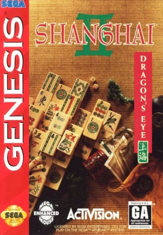 Shanghai II Dragon's Eye Sega Genesis