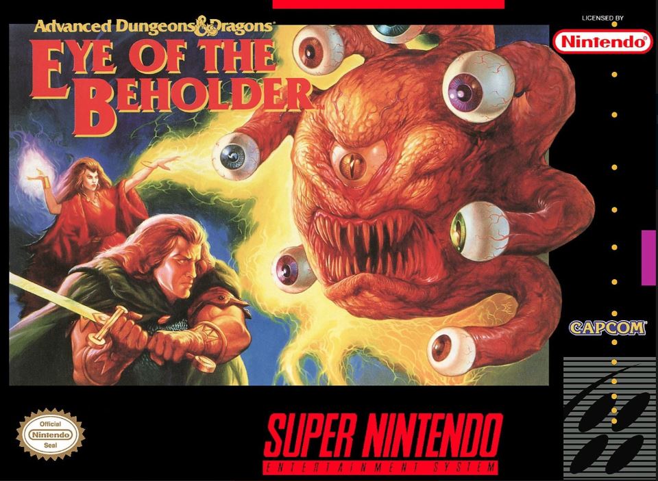Advanced Dungeons & Dragons Eye Of The Beholder Super Nintendo