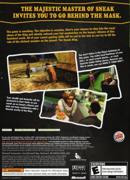 Sneak King Xbox 360