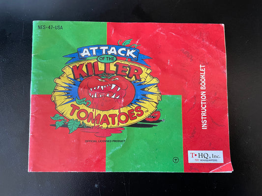 Attack Of The Killer Tomatoes NES Manual