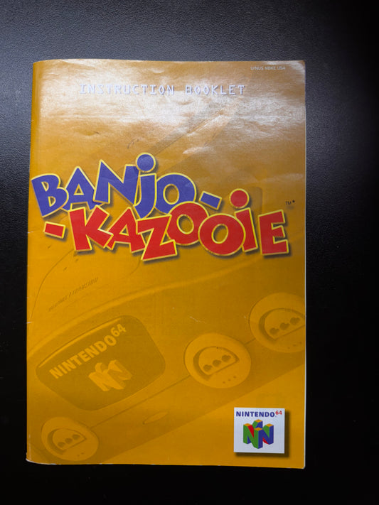 Banjo-Kazooie Manual Nintendo 64