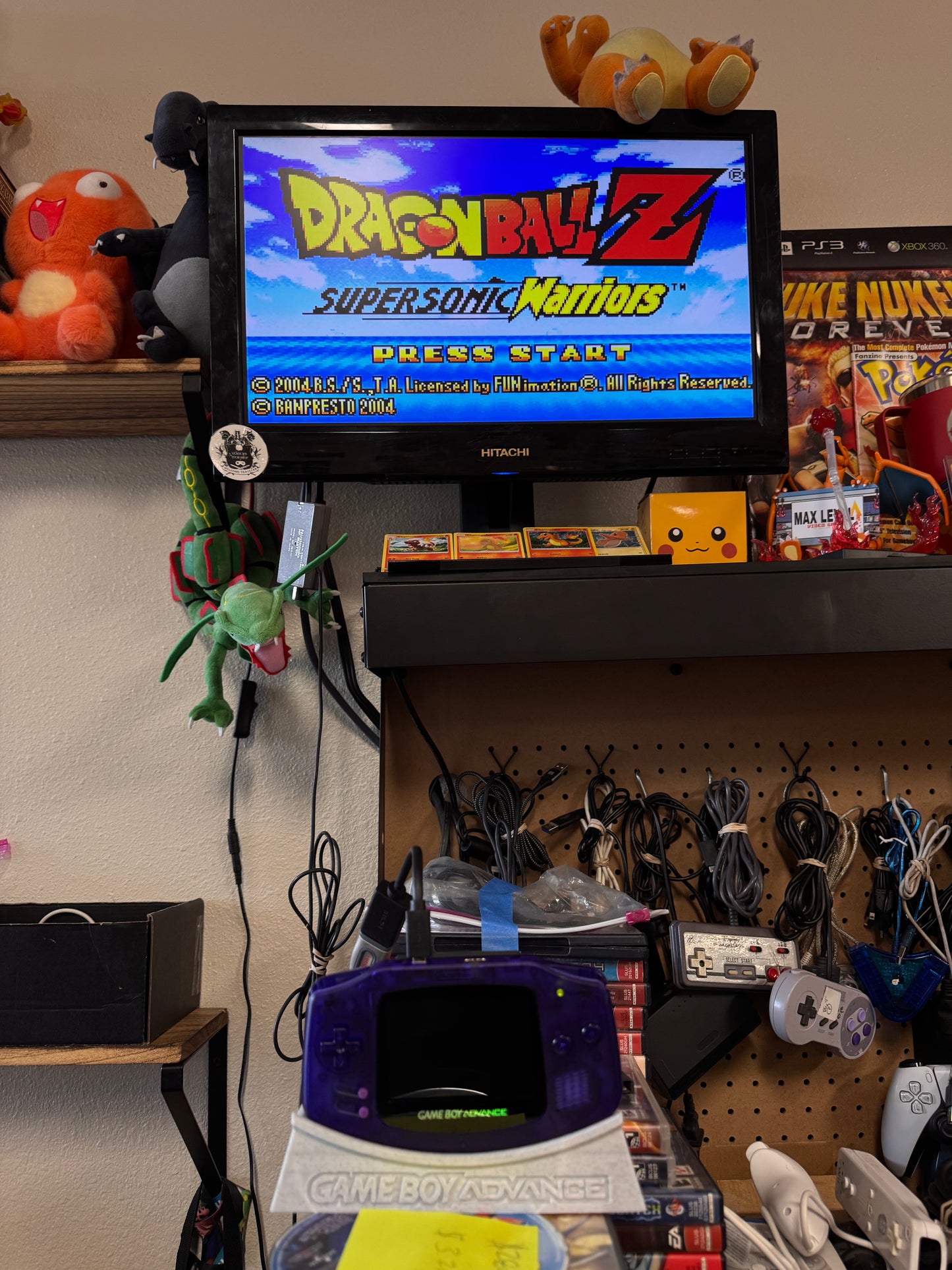 Ultimate MODDED Purple IPS Screen, USB-C, HDMI Out GBA System [AGB-001] Gameboy Advance