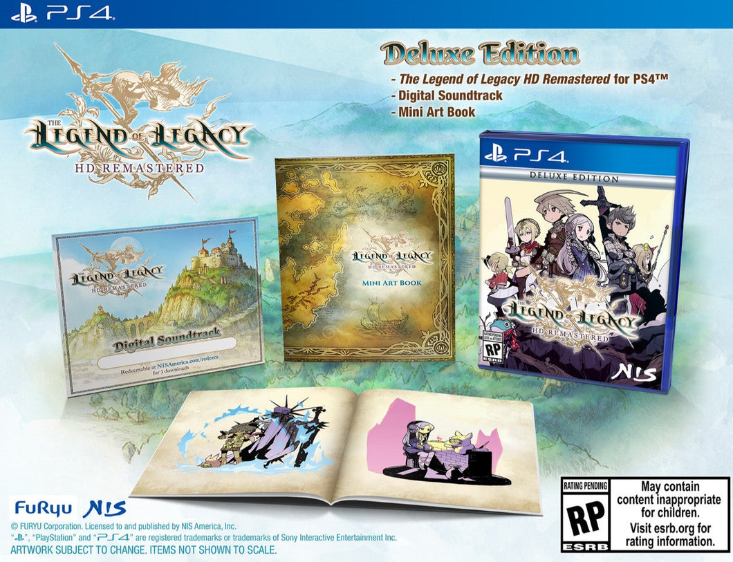 Legend of Legacy HD Remastered: Deluxe Edition - PS4 [PREORDER] Preorders Due: 03-31-2024