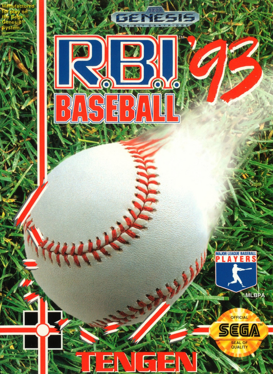 RBI Baseball 93 Sega Genesis