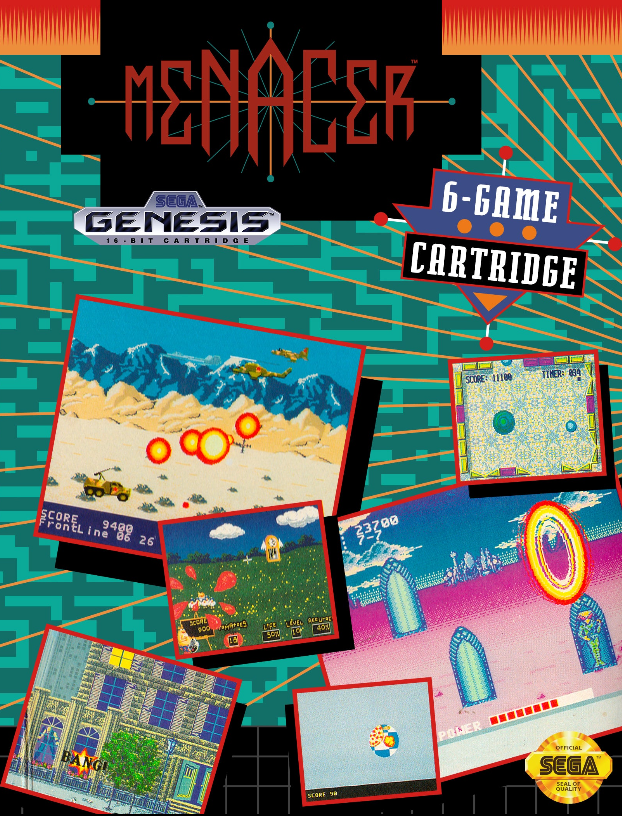 Menacer: 6-Game Cartridge Sega Genesis