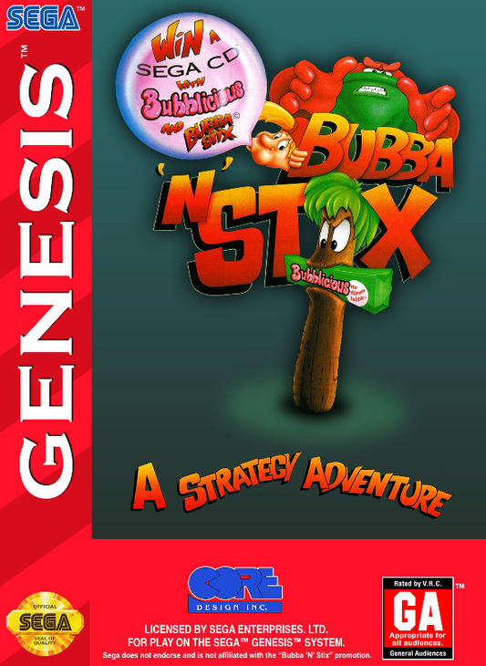 Bubba 'N' Stix Sega Genesis