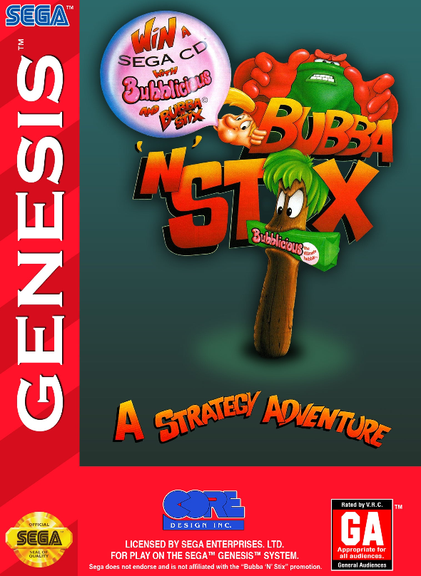 Bubba 'N' Stix Sega Genesis