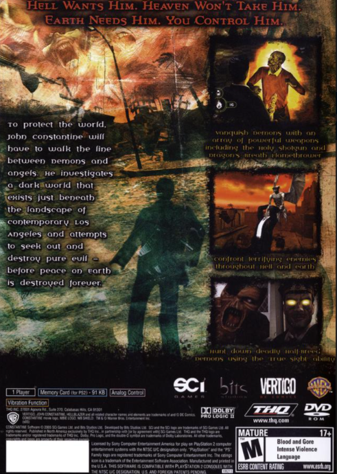 Constantine Playstation 2