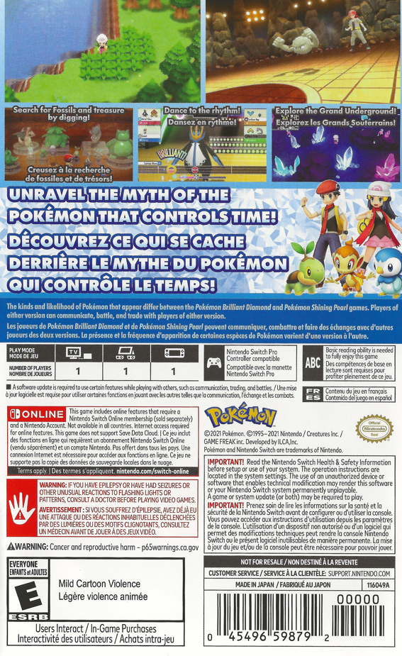 Pokemon Brilliant Diamond Nintendo Switch