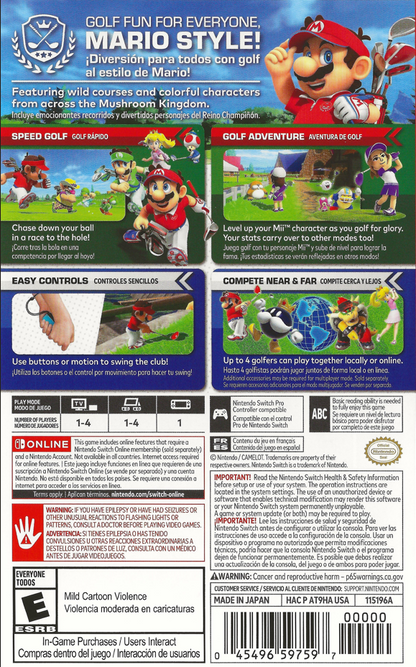 Mario Golf: Super Rush Nintendo Switch