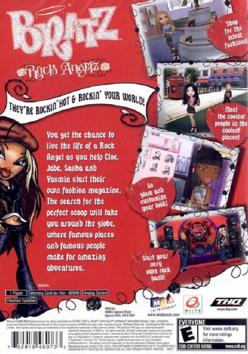 Bratz Rock Angelz Playstation 2