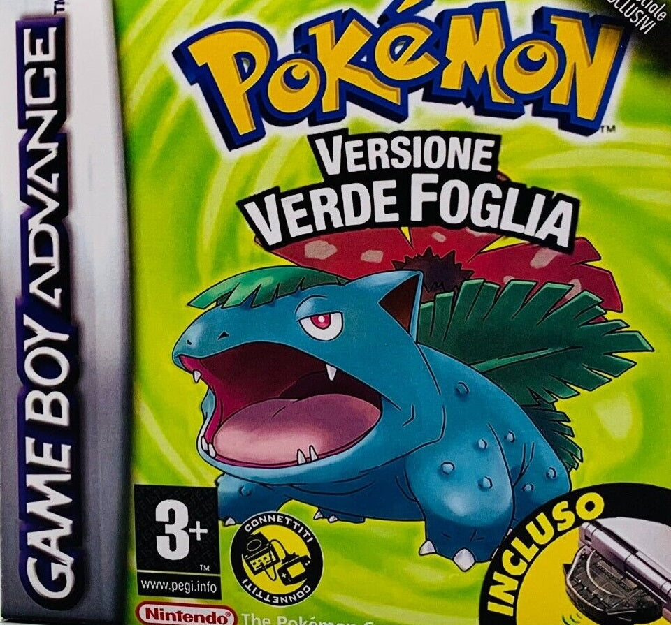 Pokemon Leaf Green (Verde Foglia Italian) Game Boy Advance