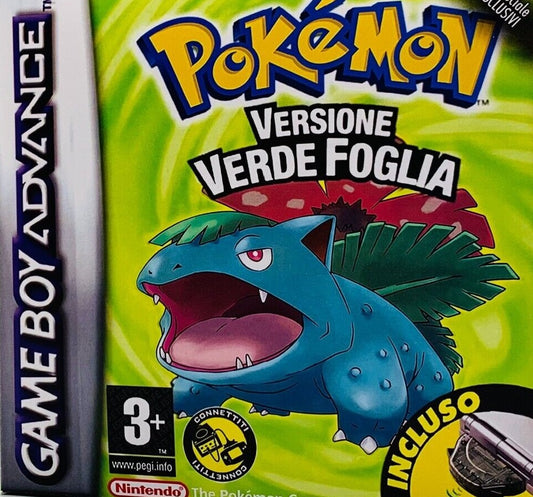 Pokemon Leaf Green (Verde Foglia Italian) Game Boy Advance