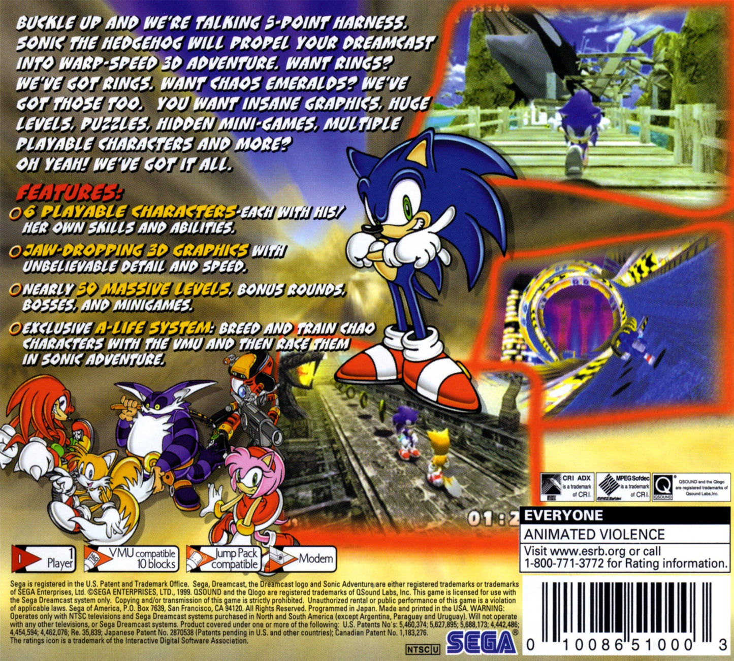 Sonic Adventure Sega Dreamcast