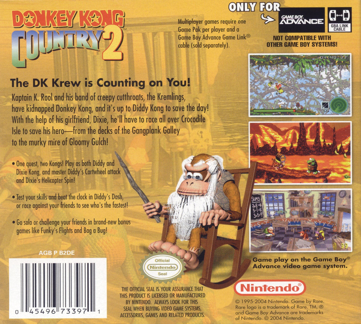 Donkey Kong Country 2 GameBoy Advance