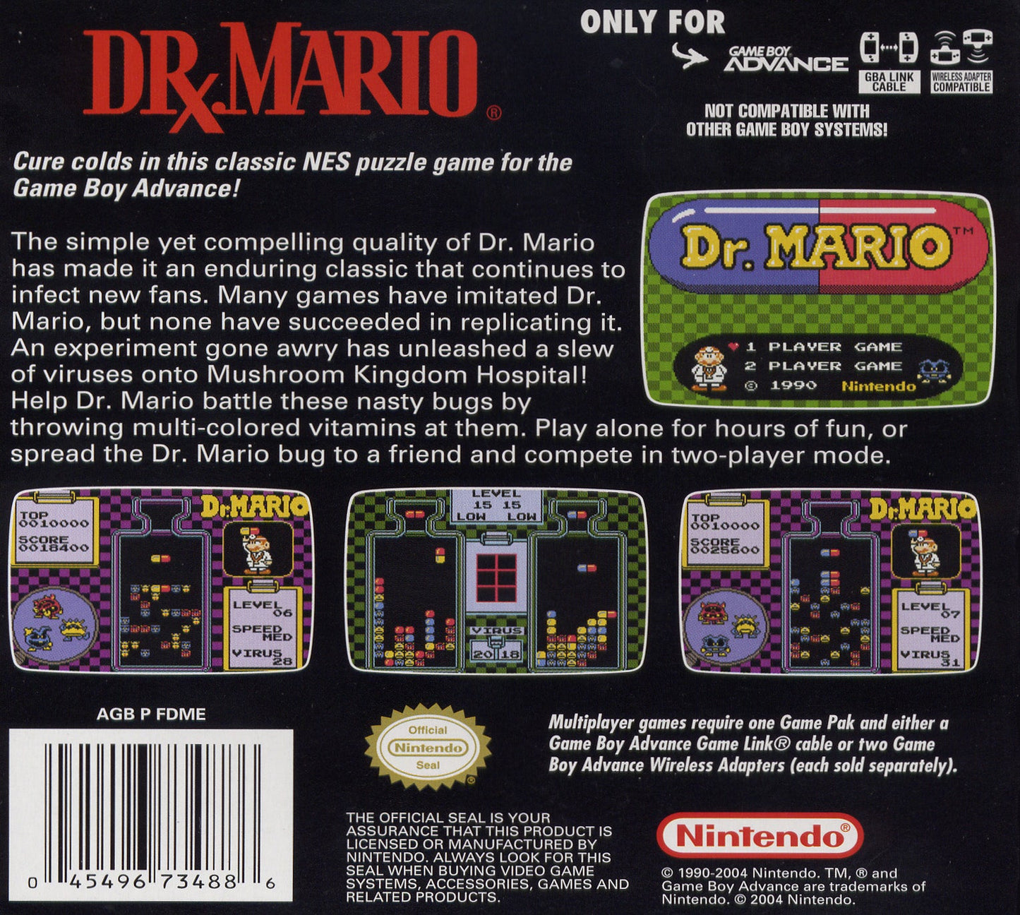 Dr. Mario [Classic NES Series] GameBoy Advance