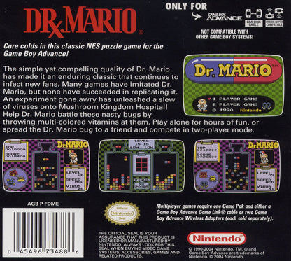 Dr. Mario [Classic NES Series] GameBoy Advance